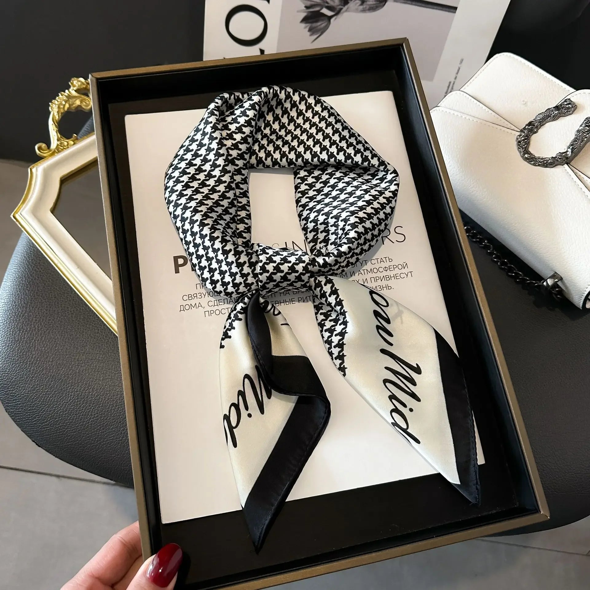 Square Scarf Silk Thin - Piña Colada