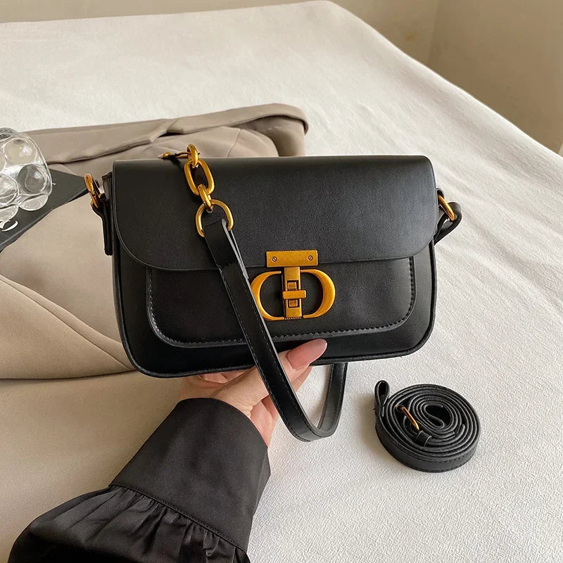 Casual Leather Satchel Bag for Women - Piña Colada