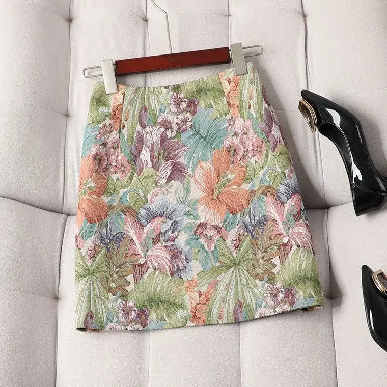 Short Skirt A Line - Piña Colada