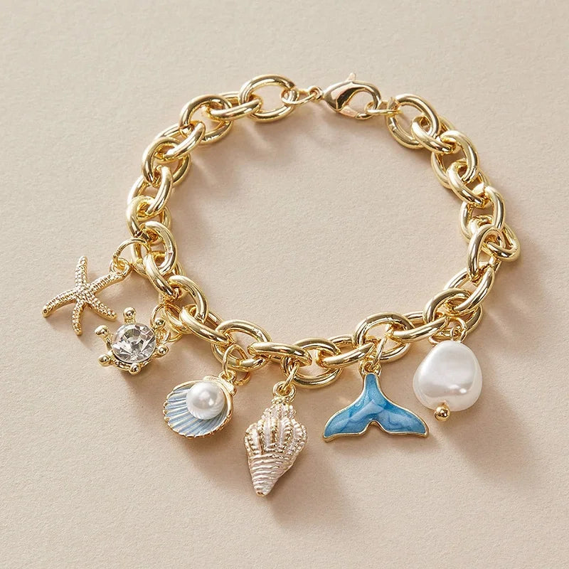 Starfish Shell Bracelets - Piña Colada