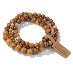 3Pcs Natural Stone Beaded Bracelets Set - Piña Colada