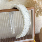 Print Pearl Crystal Headband - Piña Colada