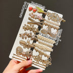 20pcs Rhinestone Bead Hair Clip - Piña Colada