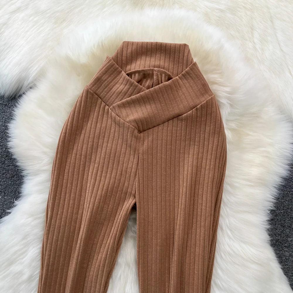 High Waist Pants - Piña Colada