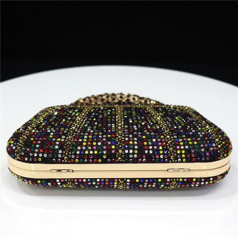 CLUTCH GLITTER BAG FOR EVENING - Piña Colada