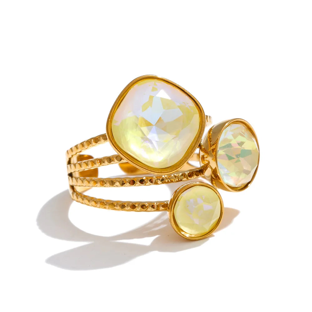Multi-Color Crystal Ring
