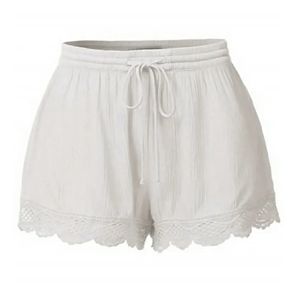 Lace Loose Shorts - Piña Colada