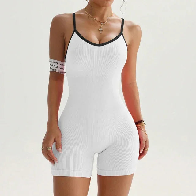 Sexy Backless Jumpsuit Women Yoga - Piña Colada