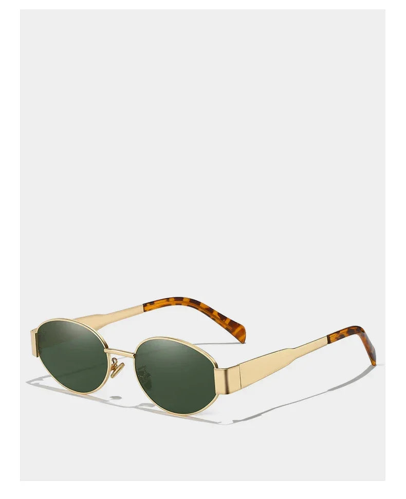 UV400 Sun Glasses Alloy Oval Eyewear - Piña Colada
