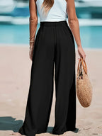 Wide Leg Loose Pants - Piña Colada