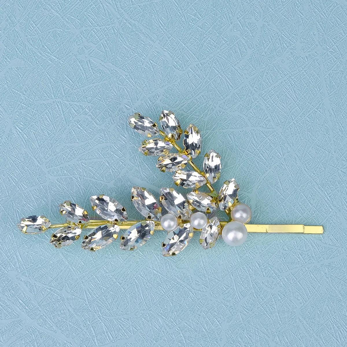 Clear Crystal Hair Pins - Piña Colada