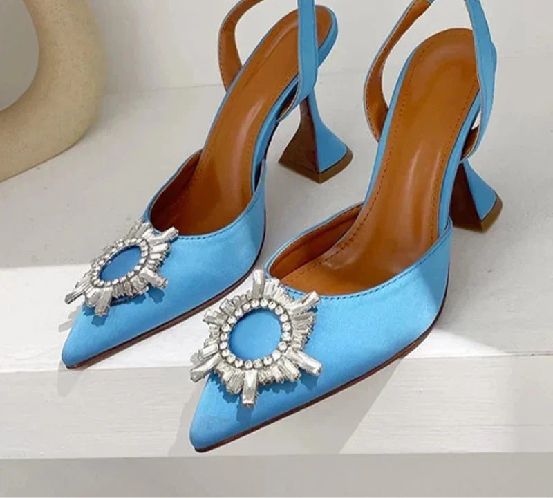 Design Silk Women Pumps Crystal - Piña Colada