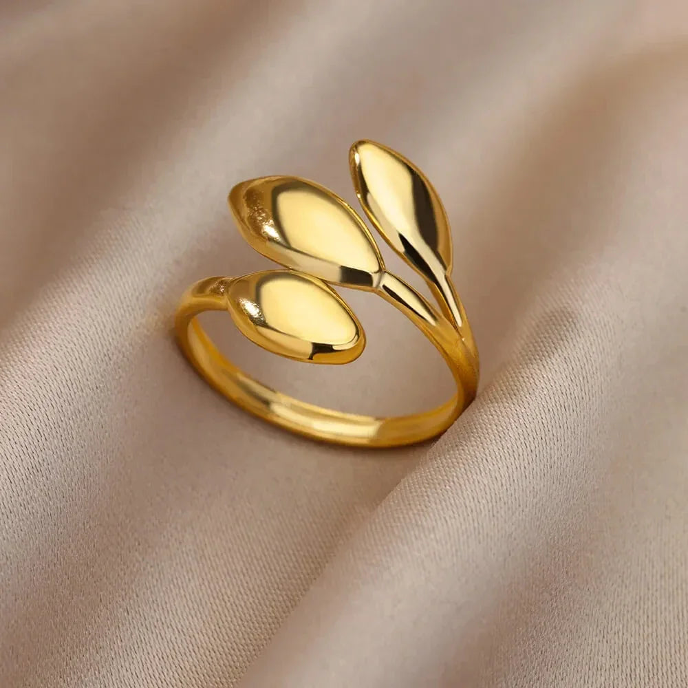 Stainless Steel Rings for Women Gold - Piña Colada