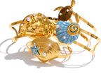 Conch Turtle Shell Wide Cuff Bracelet - Piña Colada