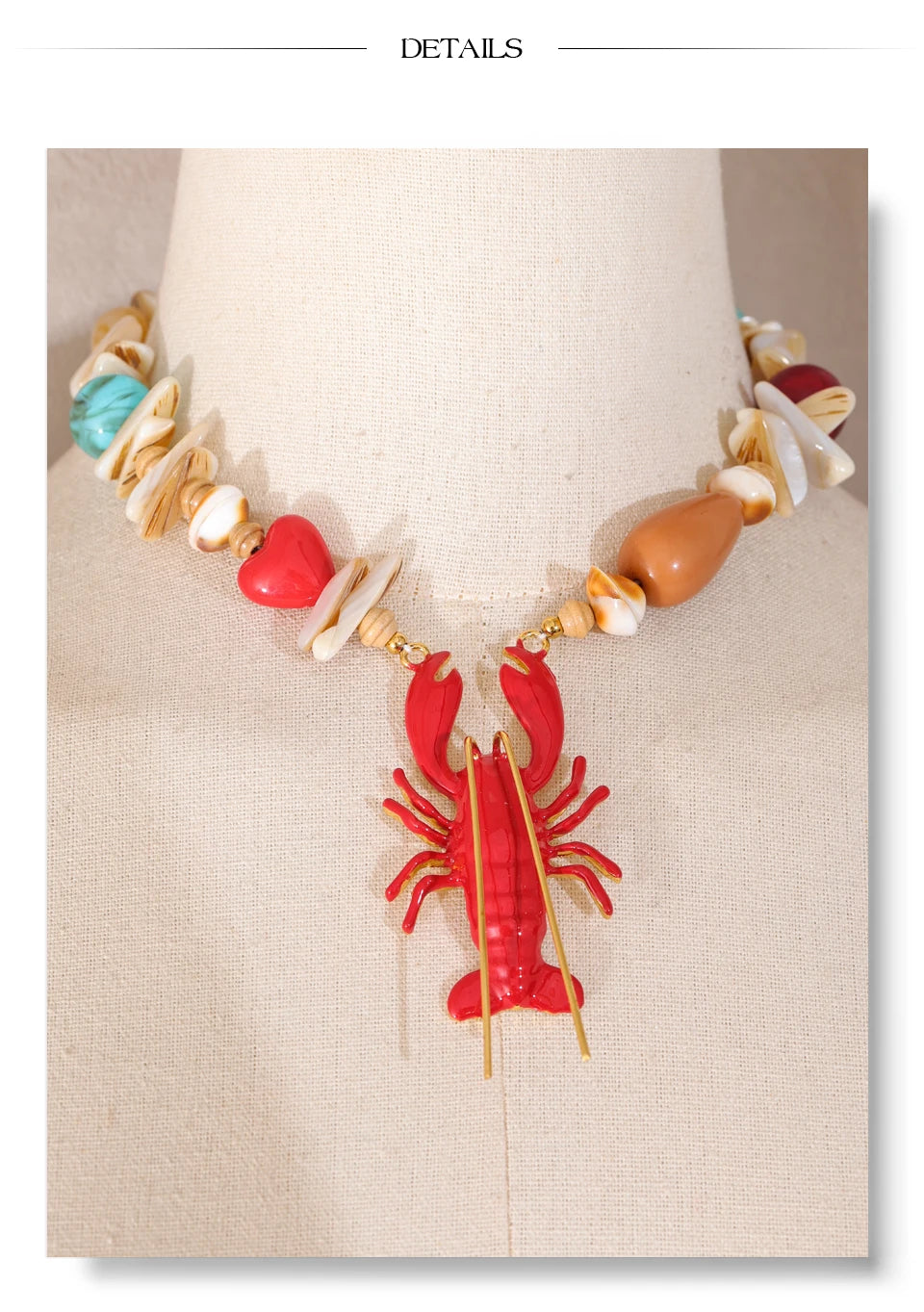 Coastal Lobster Necklace