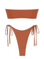 Solid Ring Detail Bikini Set - Piña Colada