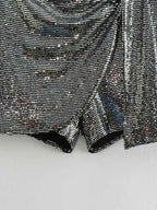 Sequin Shorts Skirts - Piña Colada