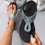 Minimalist Flat Slip-On Sandals - Piña Colada