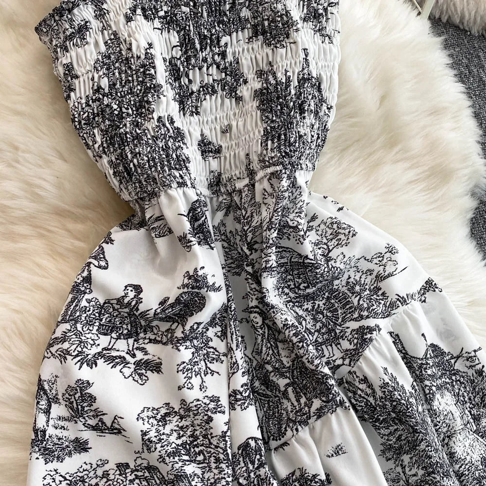 V Neck Dress Sleeveless Ankle Length - Piña Colada