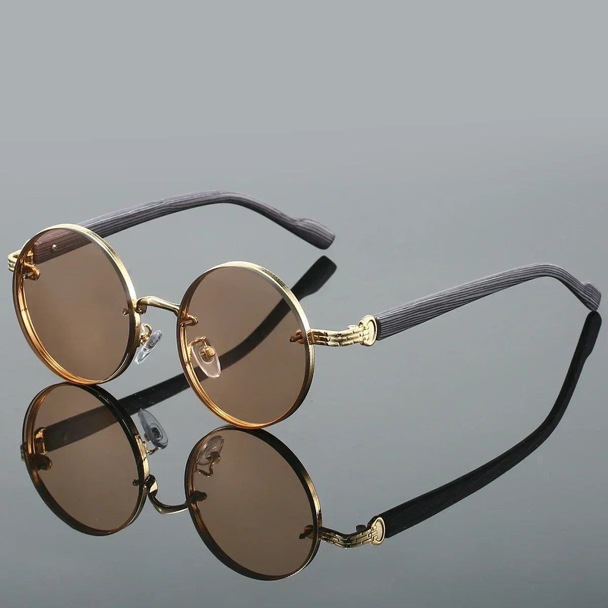 Vintage Round Sunglasses - Piña Colada