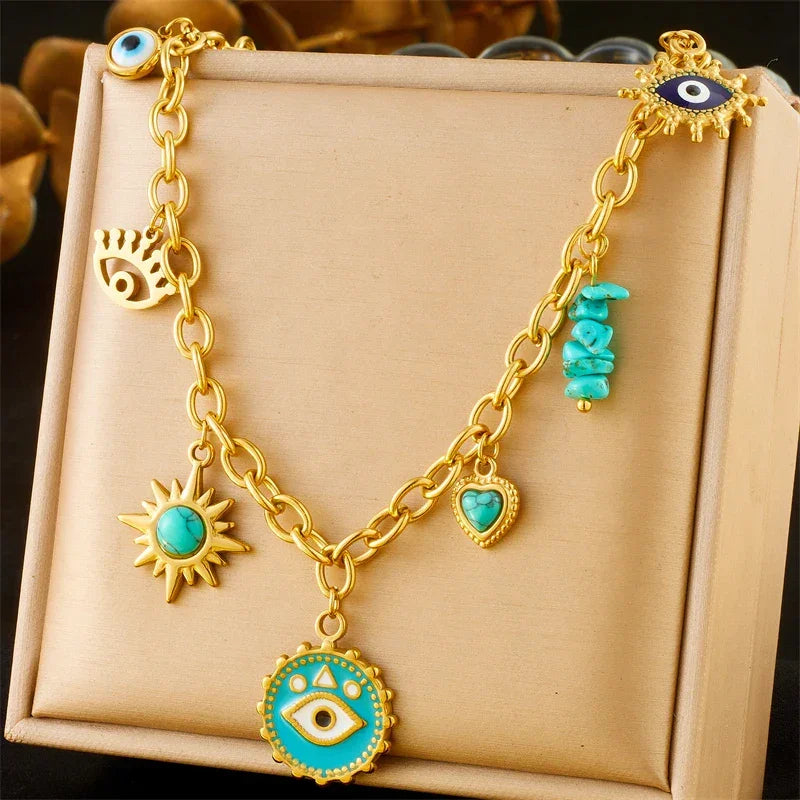 316L Stainless Steel Necklace New Trend - Piña Colada