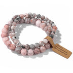3Pcs Natural Stone Beaded Bracelets Set - Piña Colada