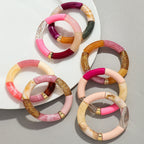 Acrylic Design Bracelet - Piña Colada