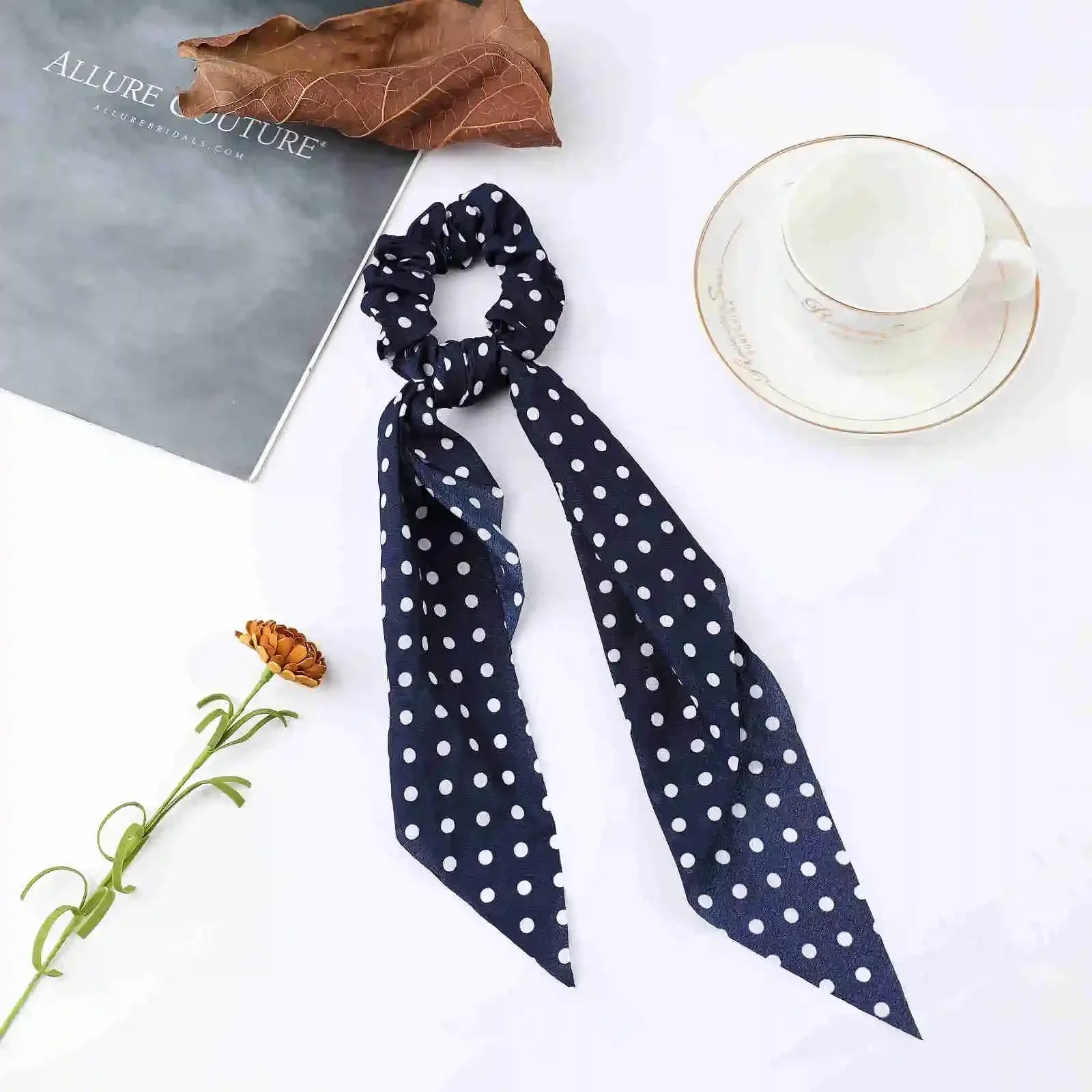 Satin Scrunchie Scarf - Piña Colada