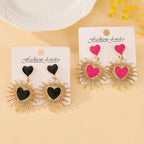 Boho Polka Dot Drop Earrings - Piña Colada