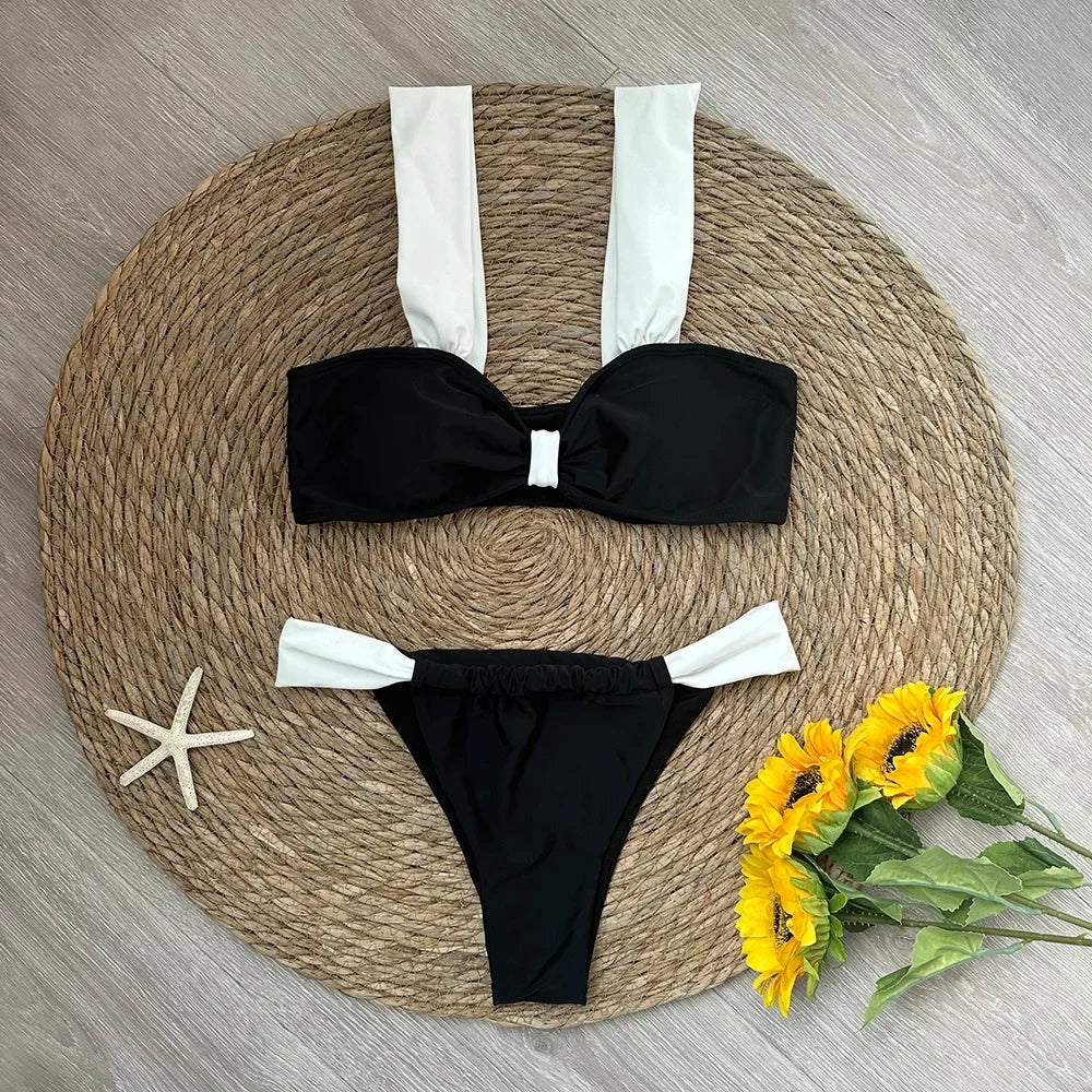Bikini Set Solid Beachwear - Piña Colada