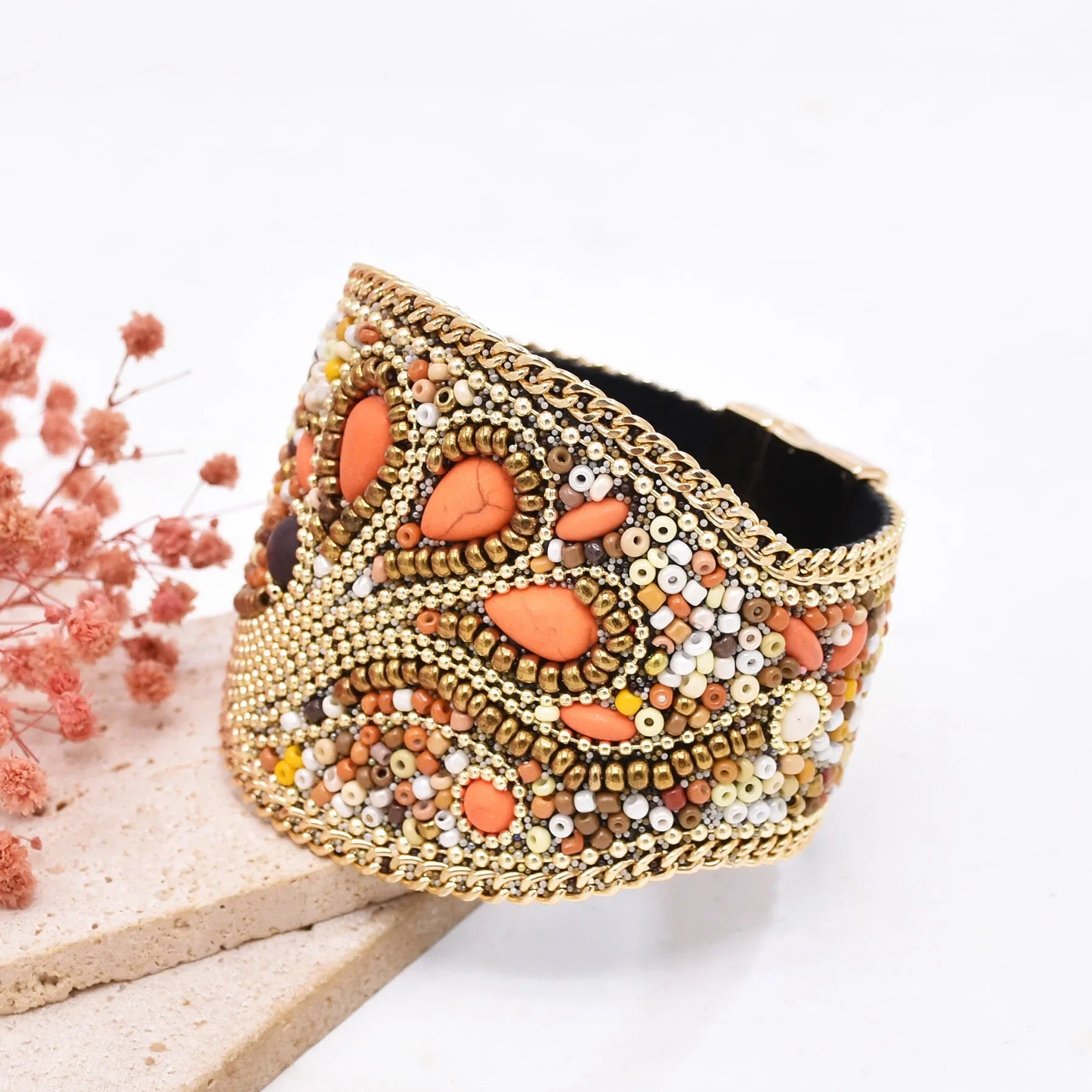 Acrylic Beads Bracelet - Piña Colada