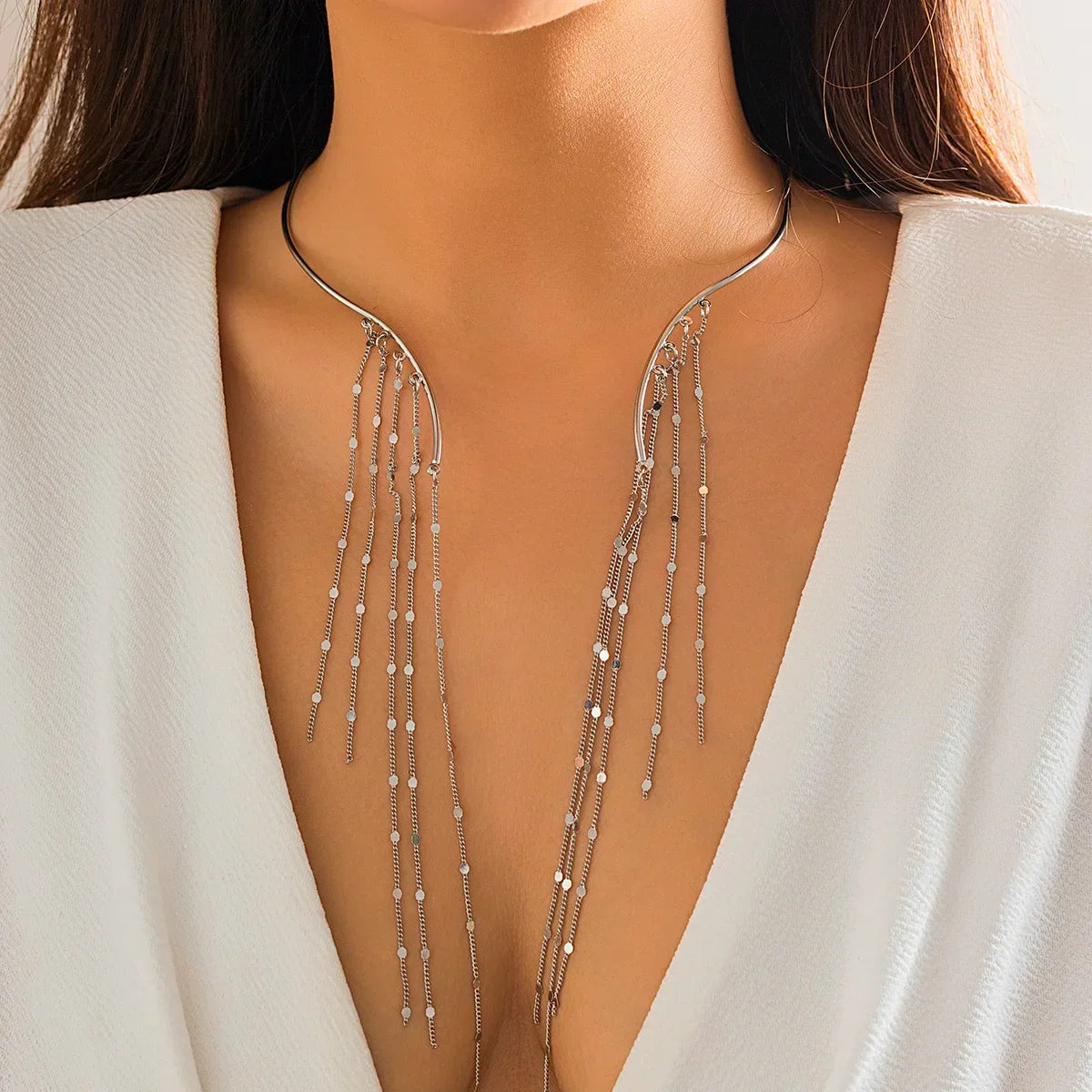 Pearl Star Necklace Open Collar - Piña Colada