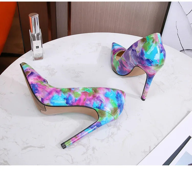 Pointed Toe Mix-Color - Piña Colada
