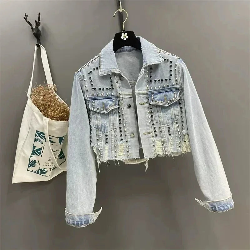 Detail Denim Jacket - Piña Colada