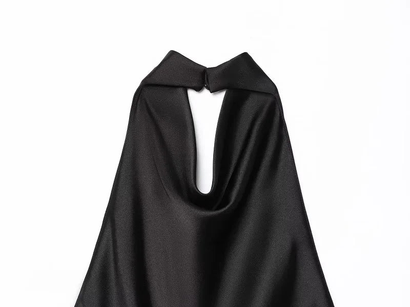Satin Backless Camisole – Elegant Summer Essential - Piña Colada