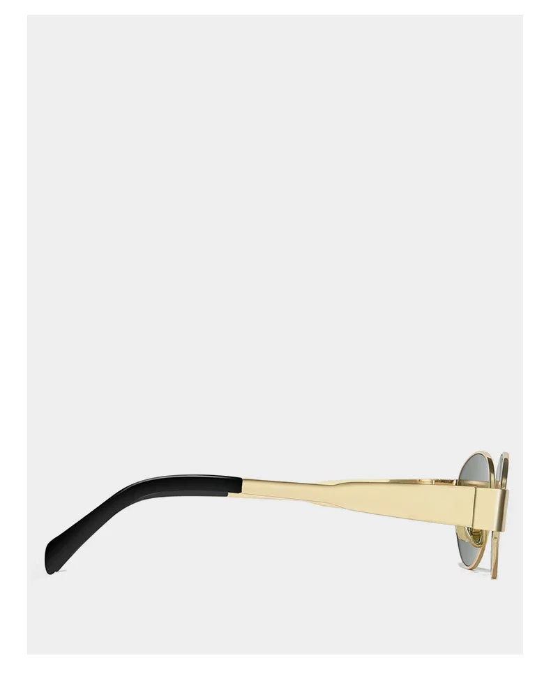 UV400 Sun Glasses Alloy Oval Eyewear - Piña Colada