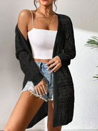 Knitted Cardigan Loose Fitting - Piña Colada