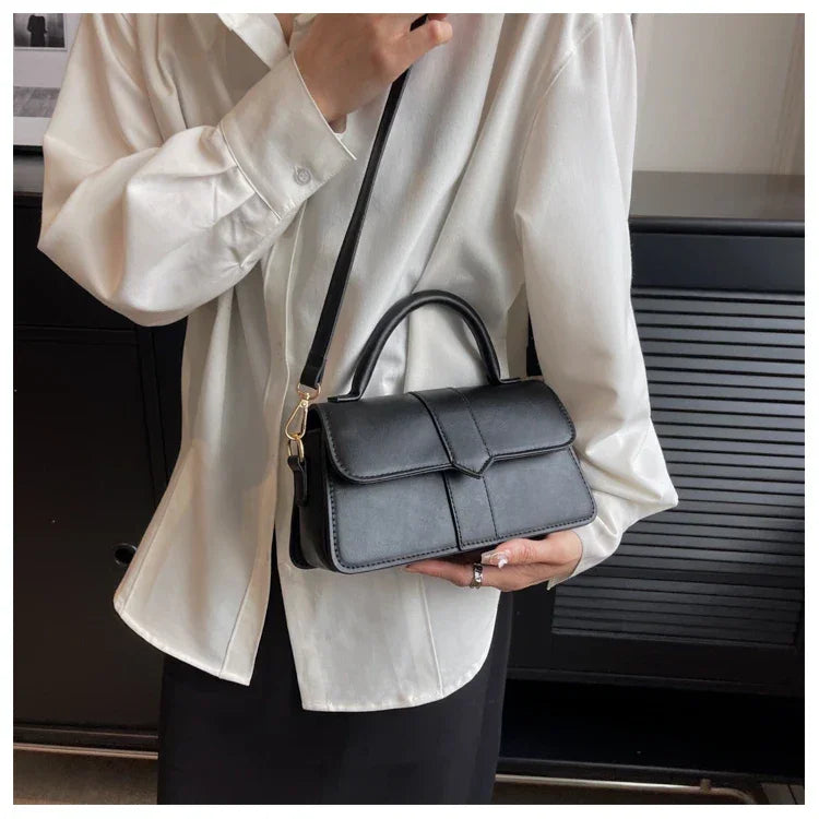 Leather Shoulder Bag - Piña Colada