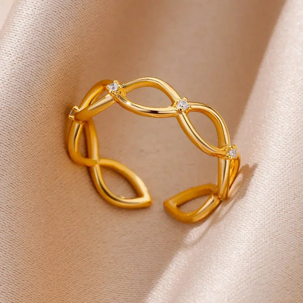 Stainless Steel Rings Aesthetic - Piña Colada
