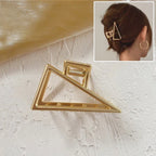 Metal Geometric Hair Claws - Piña Colada