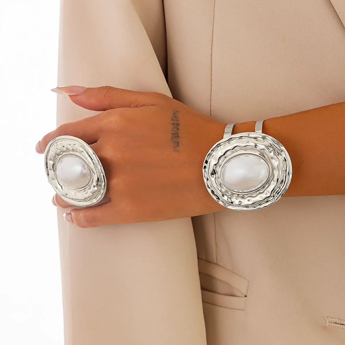 2Pcs/Set Circle Chunky - Piña Colada