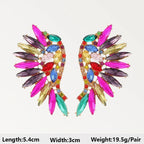 Boho Multicolor Beaded Crystal Dangle Earrings - Piña Colada