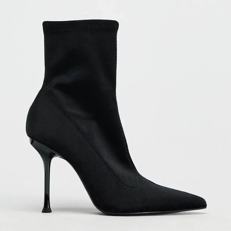 Pointed Toe Snake Side Zipper Anti-Slip - Piña Colada