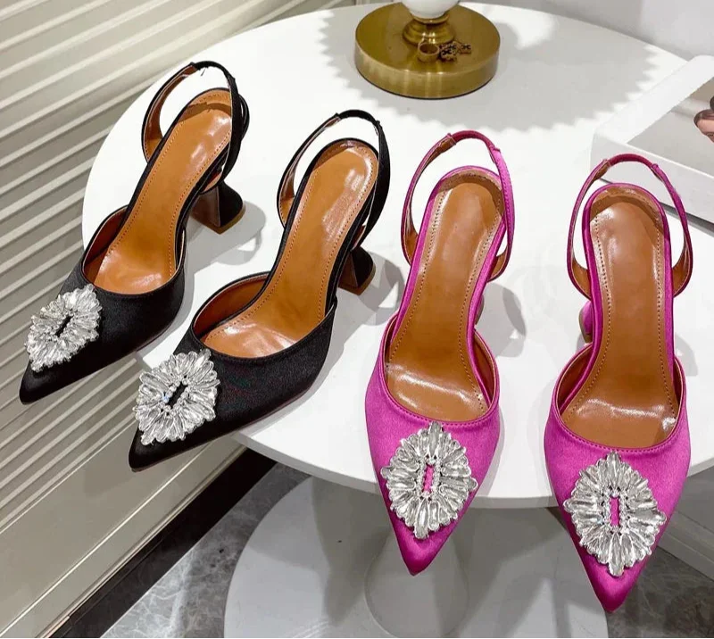 Design Silk Women Pumps Crystal - Piña Colada