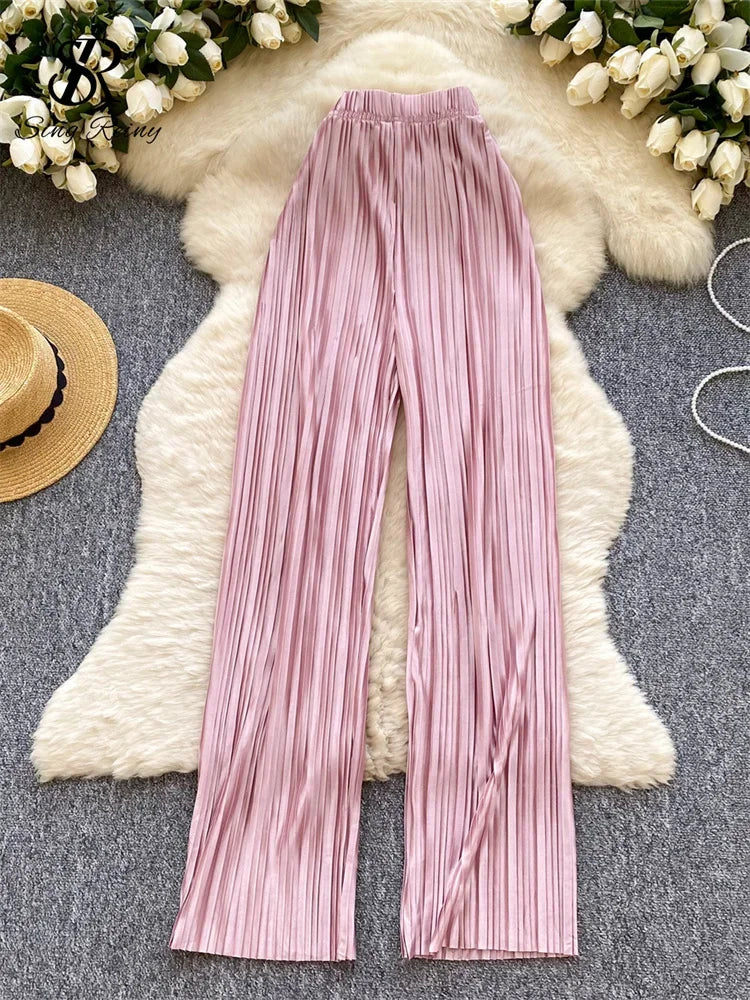 Summer Casual Pants Women High Waist - Piña Colada