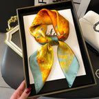 Square Scarf Silk Thin - Piña Colada