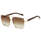 Square Metal Shades Sunglasses - Piña Colada