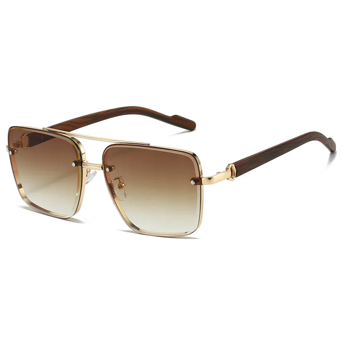 Square Metal Shades Sunglasses - Piña Colada