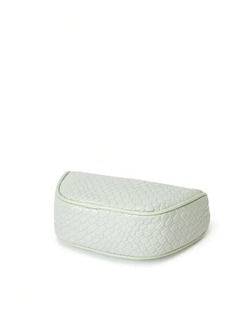 Summer Half-Moon Beach Straw Shoulder Bags Women's - Piña Colada