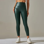 High-Waist Seamless Knee-Length Leggings - Piña Colada